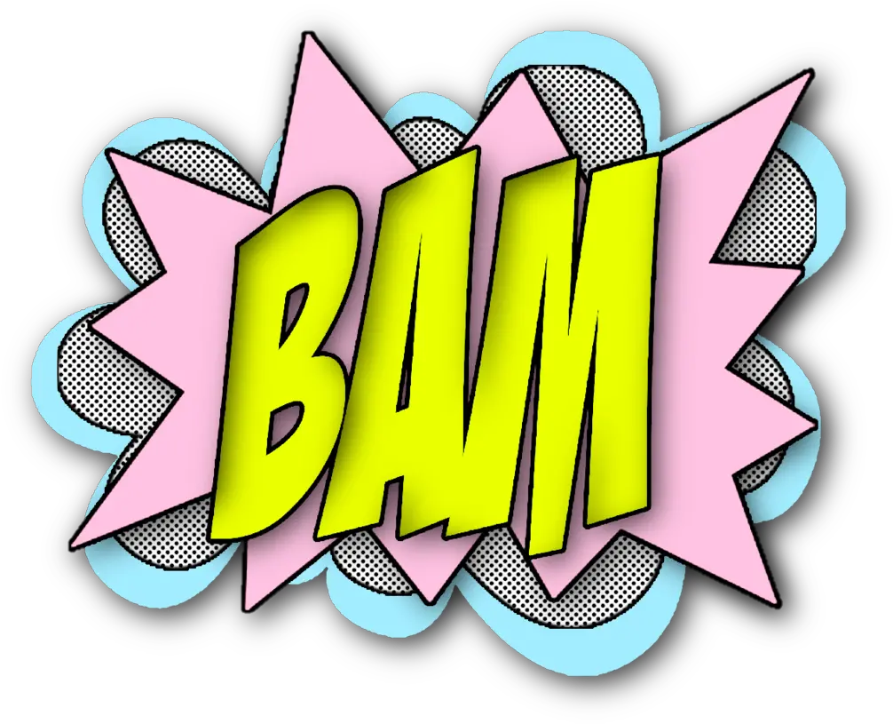  Superhero Bam Shoutout Fight Speechbubble Chatstickers Transparent Background Transparent Superhero Clipart Png Bam Png