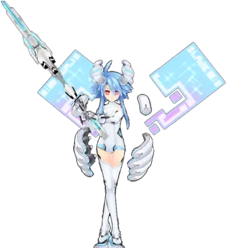  White Heart Hyperdimension Neptunia Re Birth1 White Heart Png White Heart Transparent