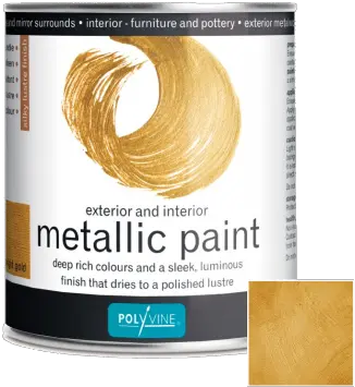  Polyvine Metallic Bright Gold Paint Stage Depot Polyvine Png Gold Paint Png