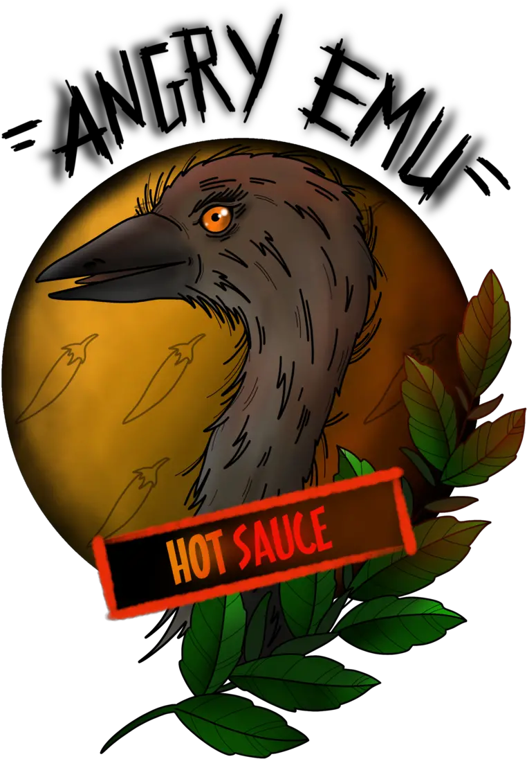  Angry Emus Hot Sauce Png