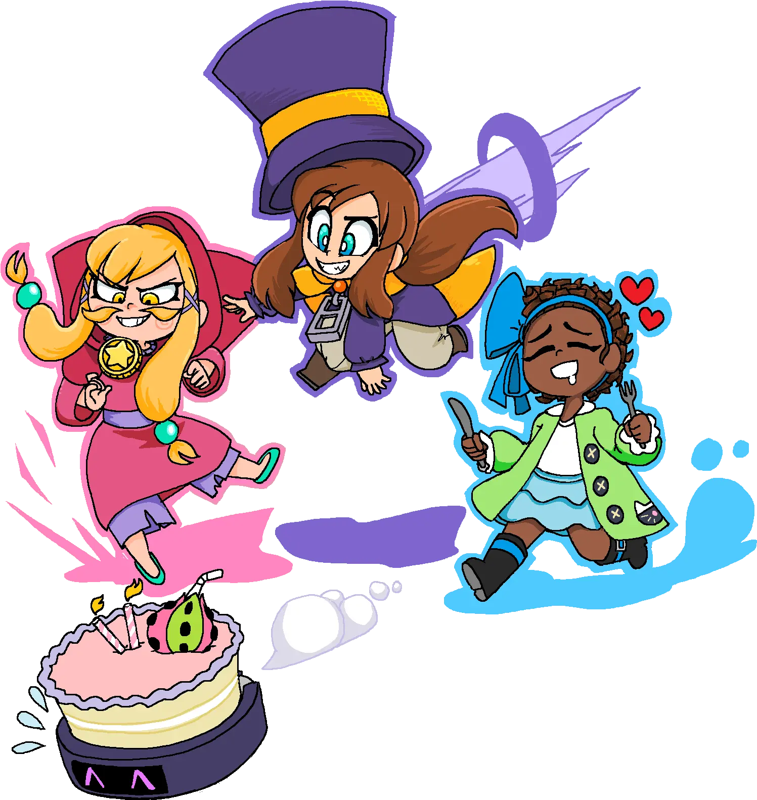  Thatti En Twitter Its Late But Happy Birthday Hat Kid Cartoon Png Hat Kid Png