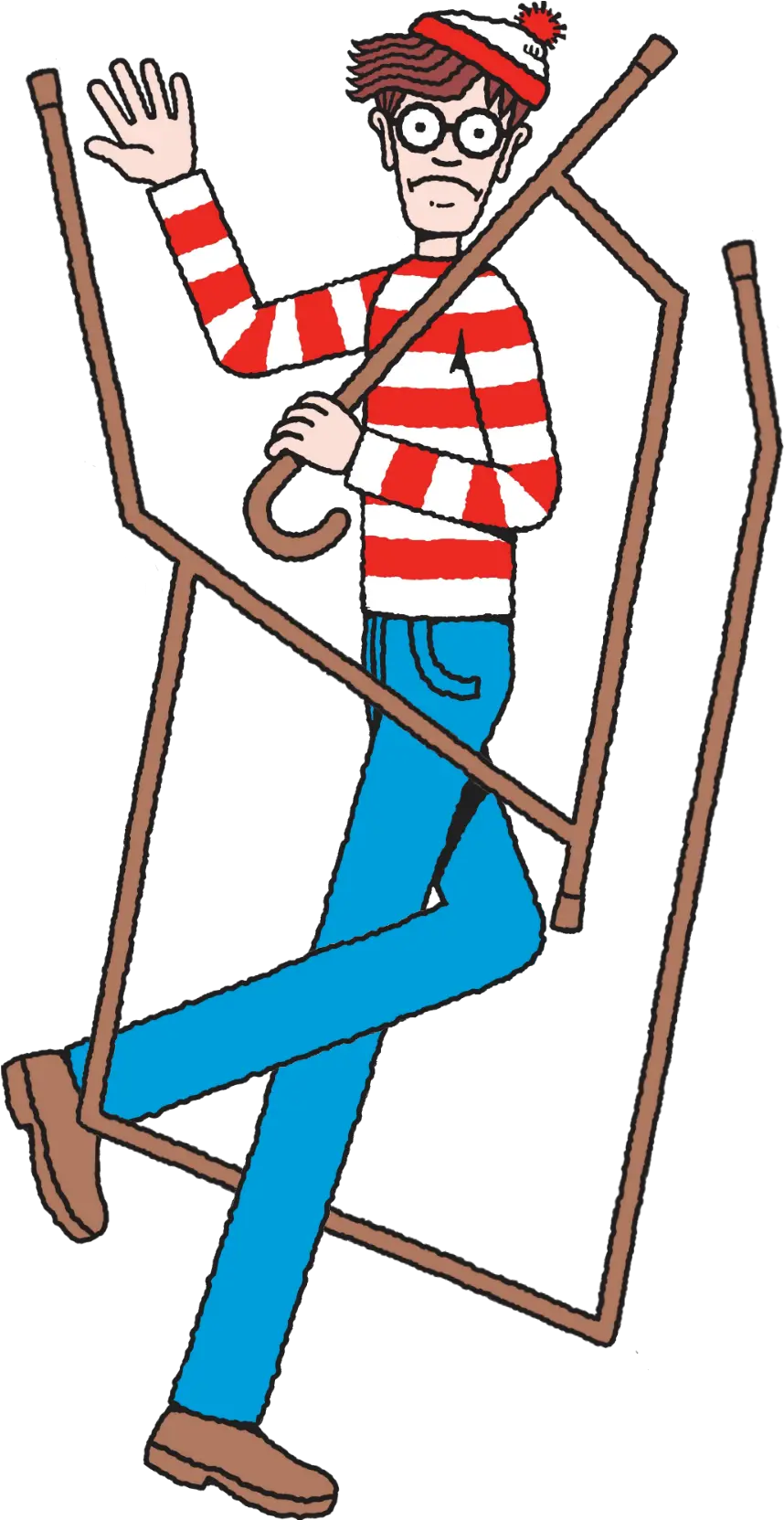  Wally Waldo Lifesize Cardboard Easy Halloween Costumes With Regular Clothes Png Waldo Png