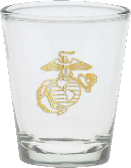  Usmc Gold Ega Shot Glass Beer Glassware Png Shot Glass Png