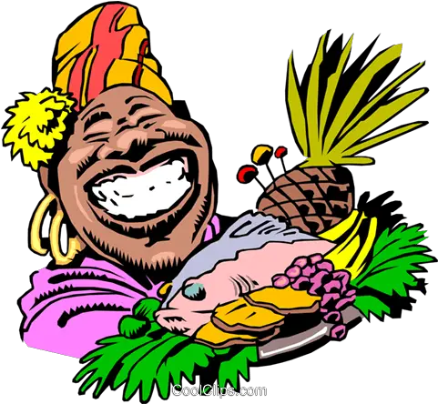  Cartoon Food Platter Royalty Free Jamaican Food Clipart Png Cartoon Food Png