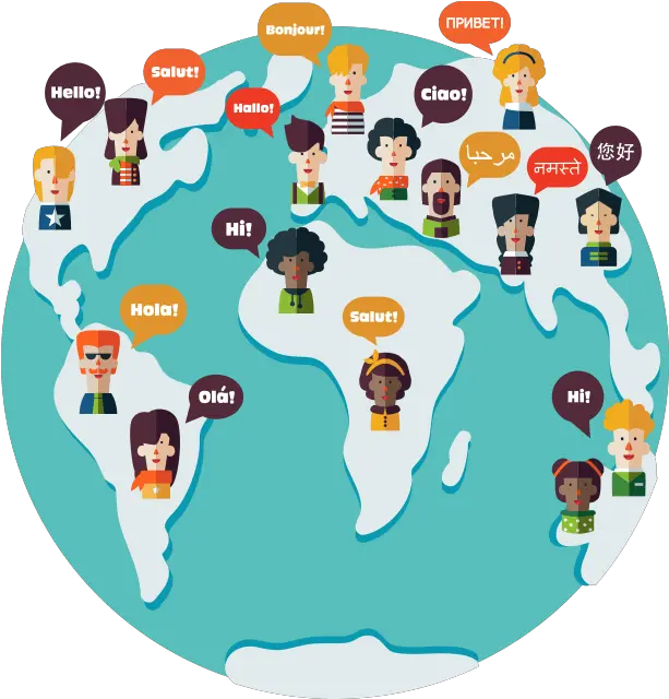  People From Above Png Cartoon People With In Different Language Clipart People Cartoon Png