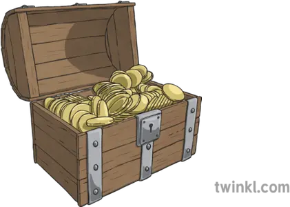  Treasure Chest 2 Illustration Twinkl Plywood Png Treasure Chest Png