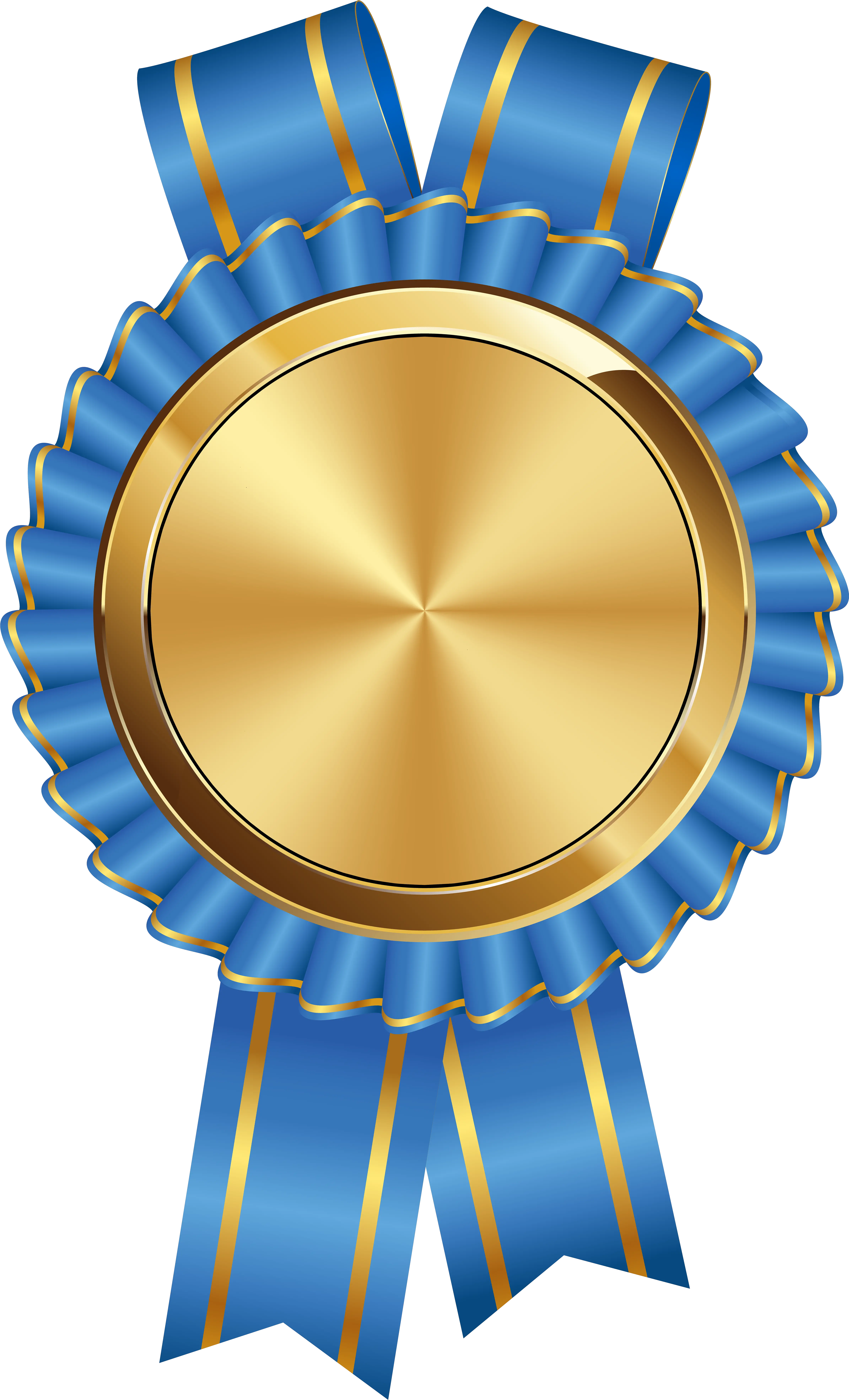  Seal Badge Gold Blue Png Clip Art Image Gold Blue Ribbon Png Certificate Background Png