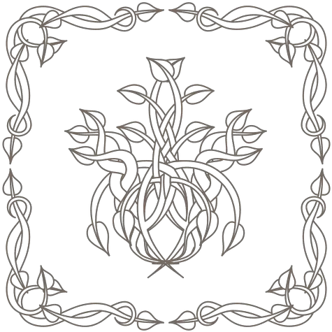  Curly Ornamented Floral Border Corner Transparent Png Clip Art Transparent Flower Border