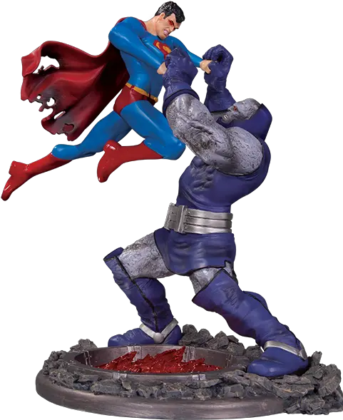  Superman Vs Darkseid Battle 3rd Edition 18 Scale Statue Png Transparent