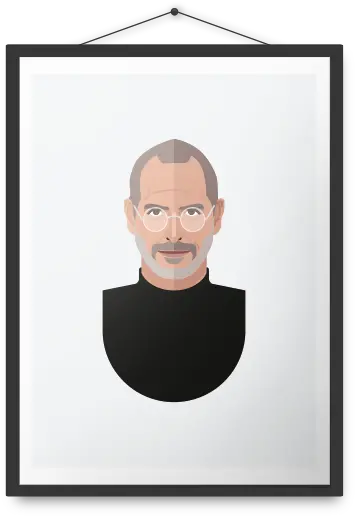  Download Steve Jobs Poster Illustration Png Image With No Poster Frame Steve Jobs Png