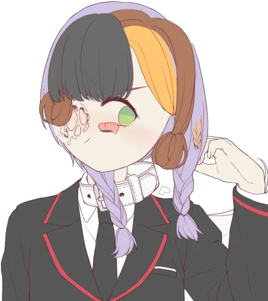  Waifu Generator School Uniform Png Ahegao Face Png