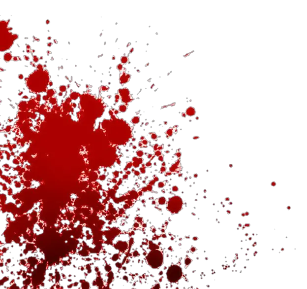  Blood Splatter Decal Hand Png