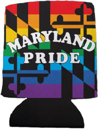  Maryland Pride Rainbow Flag Can Cooler Graphic Design Png Rainbow Flag Png