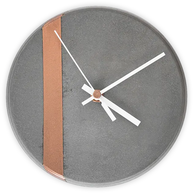  Rose Gold Pinstripe Clock Solid Png Gold Clock Png