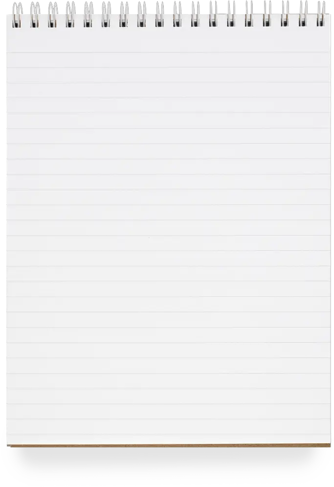  District Notepad Horizontal Png Note Pad Png