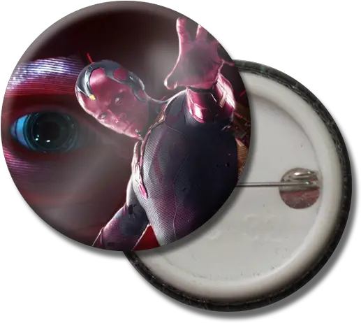  Vision Button Pin Fashion Png Vision Marvel Png