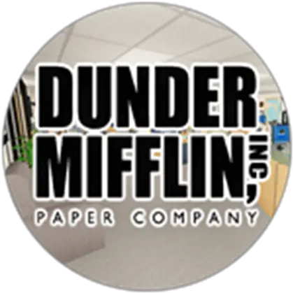  Welcome To Dunder Mifflin Roblox Office Dunder Mifflin Png Dunder Mifflin Logo Png