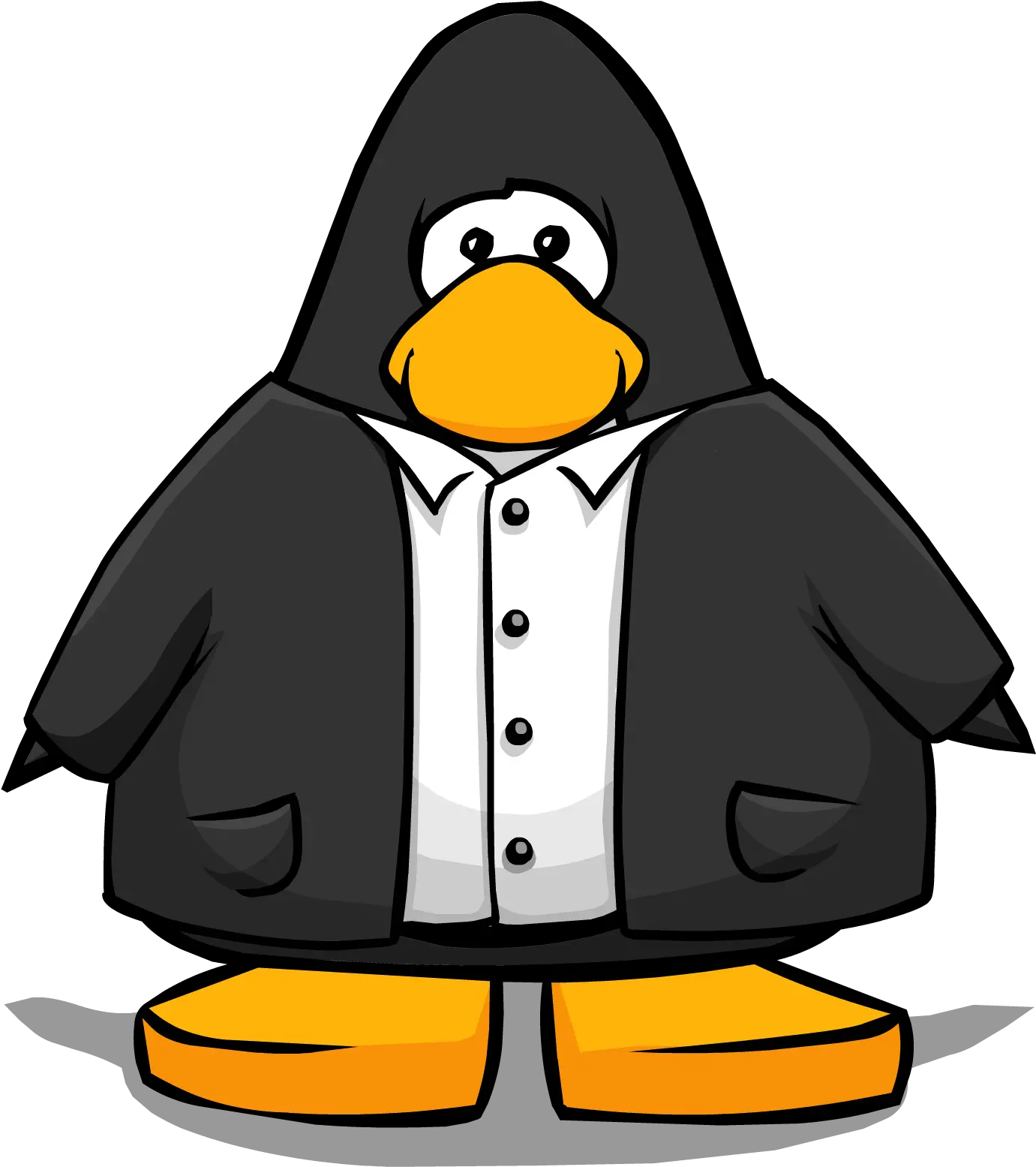  Black Suit From A Player Card Club Penguin Suit Full Club Penguin Penguin With Shirt Png Card Suit Png