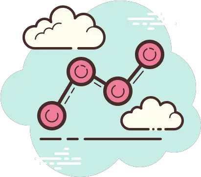  Line Chart Icon In Cloud Style Notes Aesthetic Icon Cloud Png Like Comment Share Icon