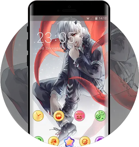  Anime Boy Free Android Theme Tokyo Ghoul Png Anime Boy Icon