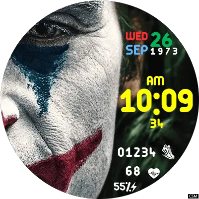  Clock Skin Rr036 Watch Face Joker 2019 Png Watch Face Png