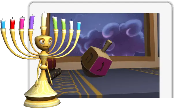  The Ji Collection Jewish Interactive Menorah Png Gold Menorah Icon