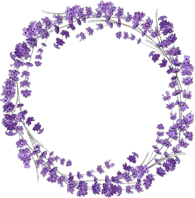  Lilac Wreath Transparent Image Purple Flower Circle Png Wreath Transparent