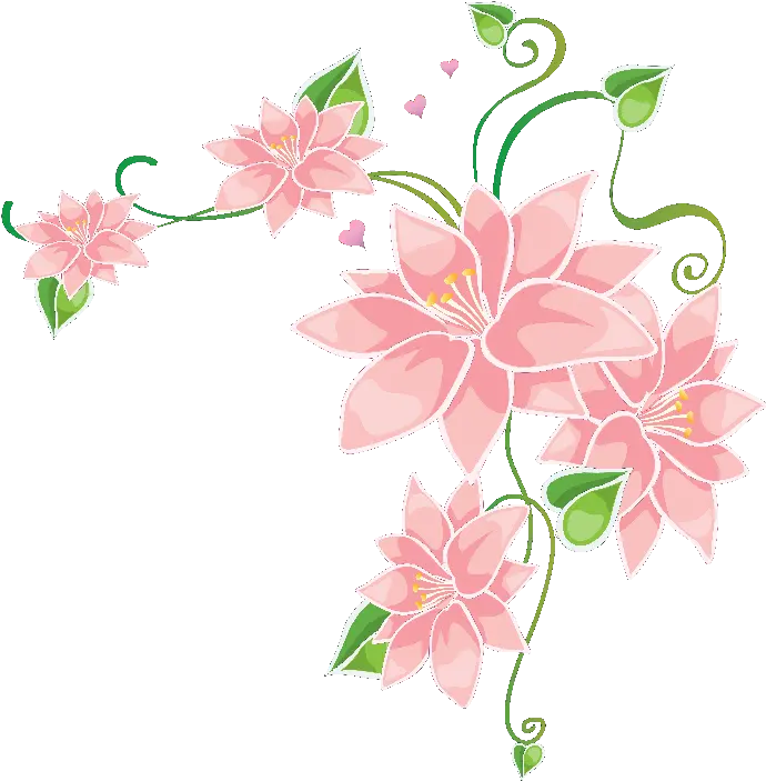  Flores Ilustraciones En Png Para Artesanía Y Diseños Primavera Flowers And Butterflies Drawing With Colour Flores Png