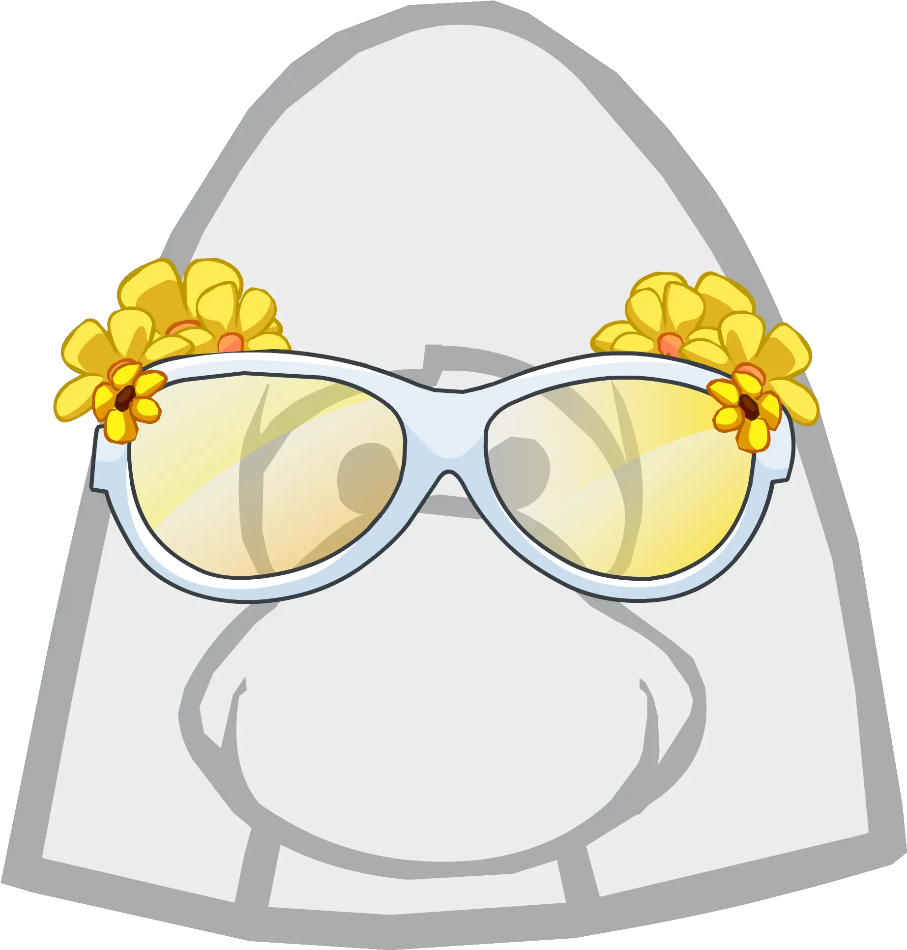  Daisy Glasses Icon Club Penguin Optic Headset Png Hipster Glasses Icon