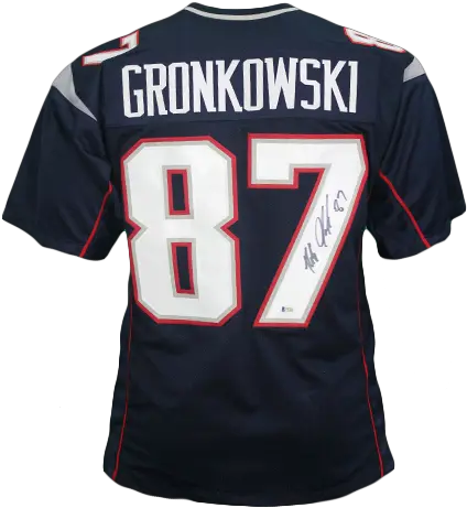  Rob Gronkowski Autographed Pro Style Short Sleeve Png Rob Gronkowski Png