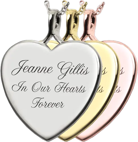  Wholesale Classic Heart Jewelry Text Engraved Pendants Gold Png Silver Heart Png