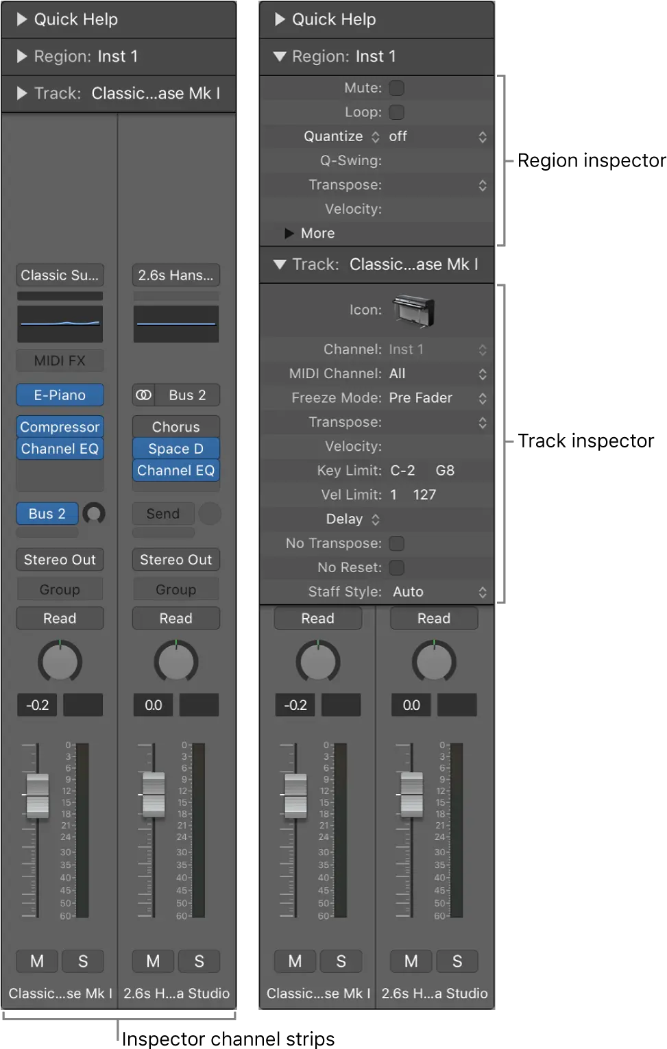  Logic Pro Inspector Interface Logic Pro X Inspector Png Channel Icon Not Changing