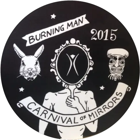  Burning Man Sticker Catalog Automotive Decal Png Burning Man Logo