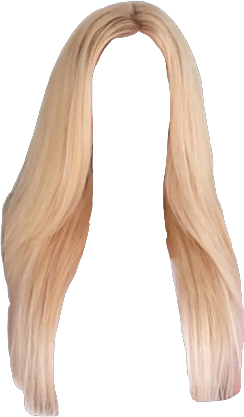  Blonde Hair Png Pic Long Blonde Hair Png Wig Transparent Background