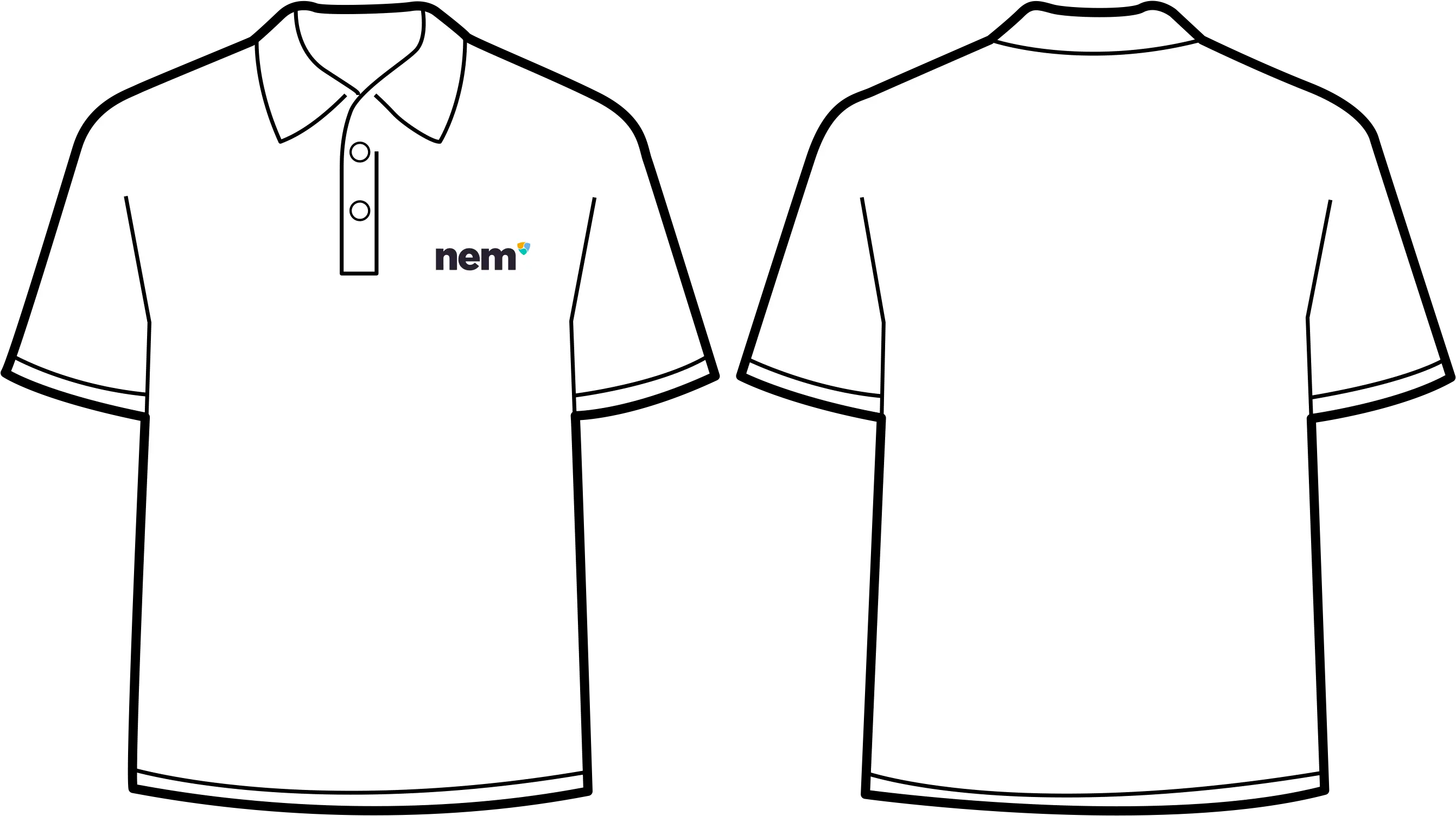  Nem Template Polo Shirt Png Collar Png