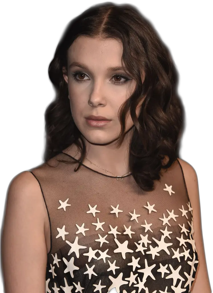  Millie Bobby Brown Png Image File All Paleyfest 2018 Stranger Things Eyebrow Png