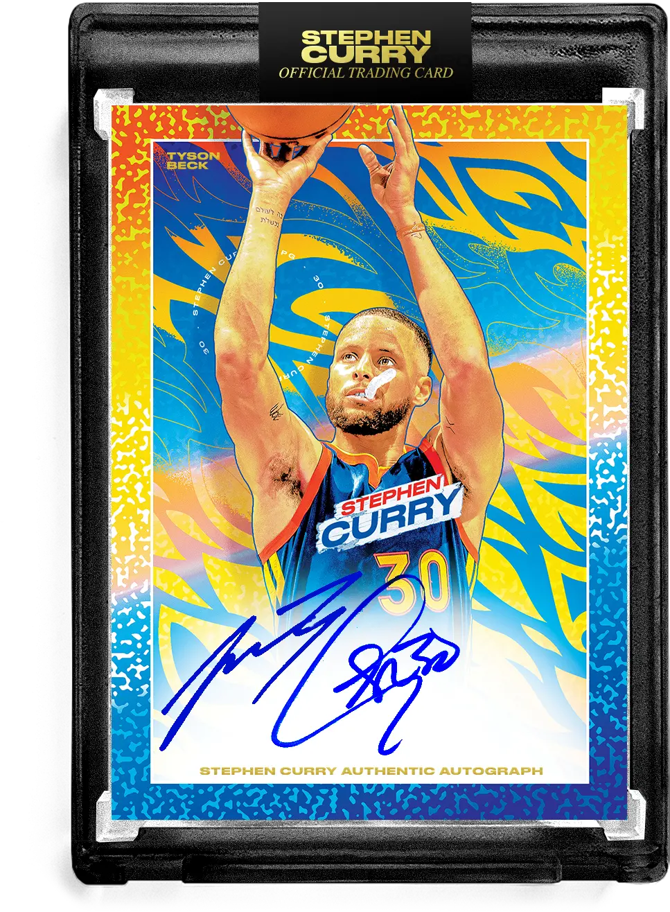  Stephen Curry X Tyson Beck Icon Dual Autograph Limited To 5 Png Ats Icon