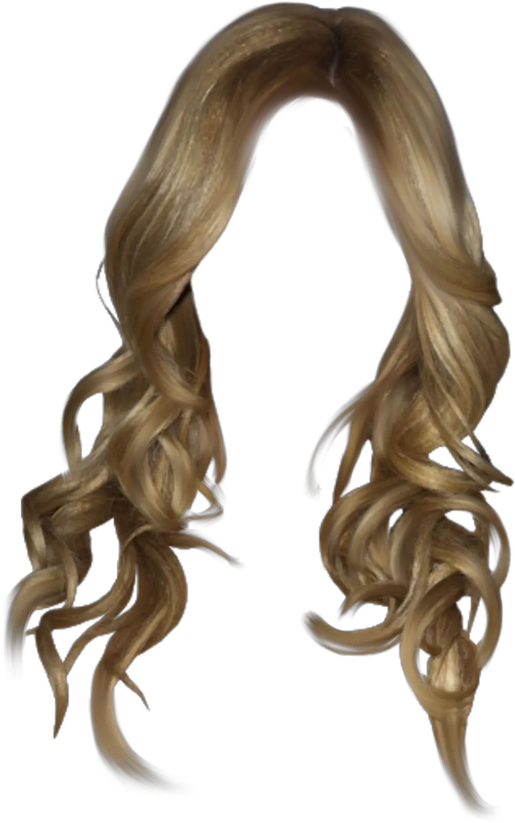  Download Transparent Long Hair Png Wavy Hair Png