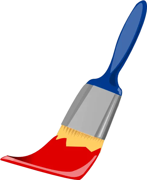  Paint Brush Blue And Red Clip Art Vector Clip Red Paintbrush Clipart Png Red Paint Png