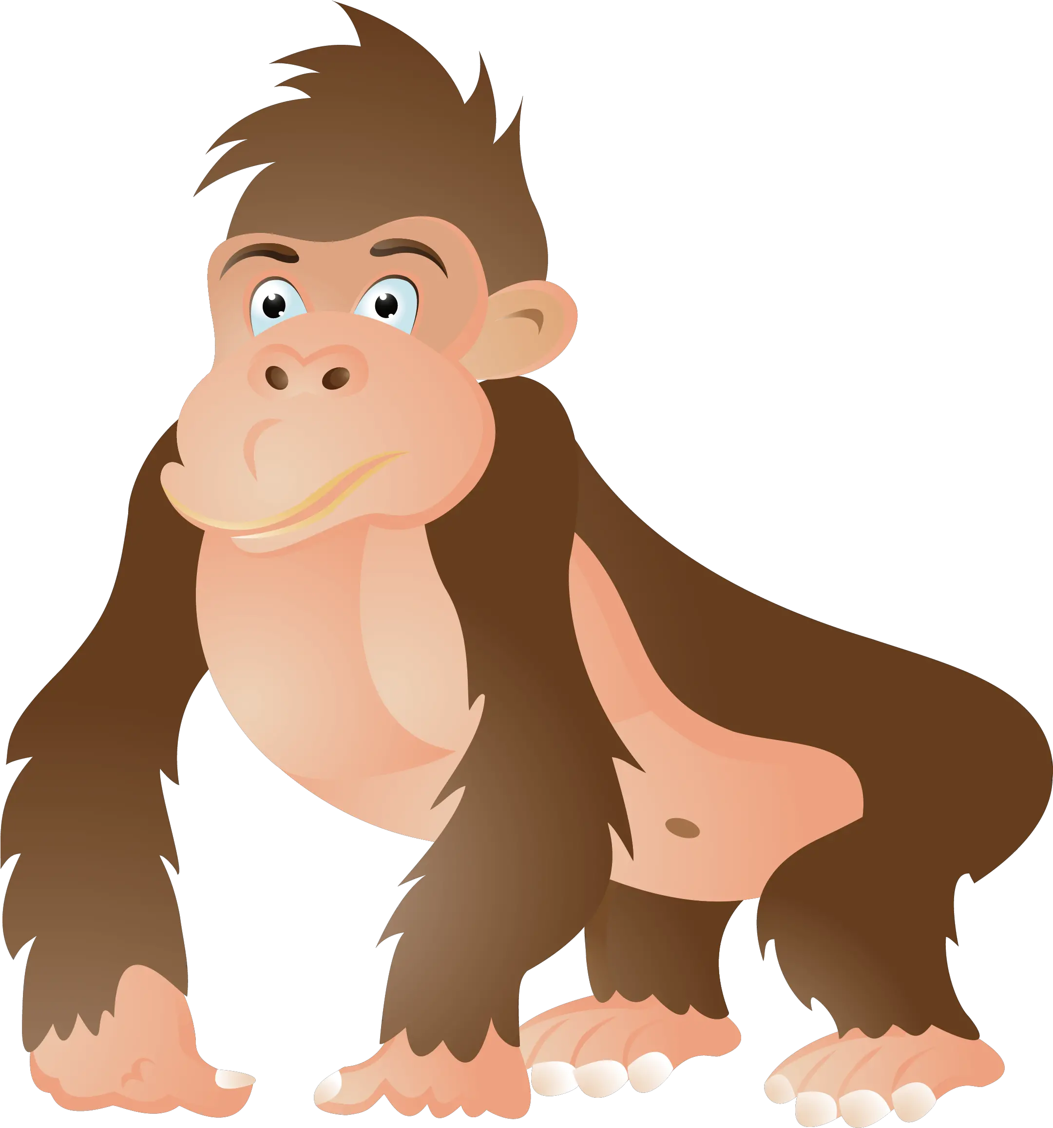  Gorilla Ape Chimpanzee Cartoon Clip Art Gorilla Cartoon Ape Clipart Png Ape Png