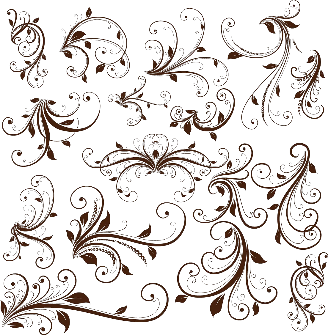  Vector Swirl Free Png Transparent Image Floral Ornament Vector Free Swirl Design Png