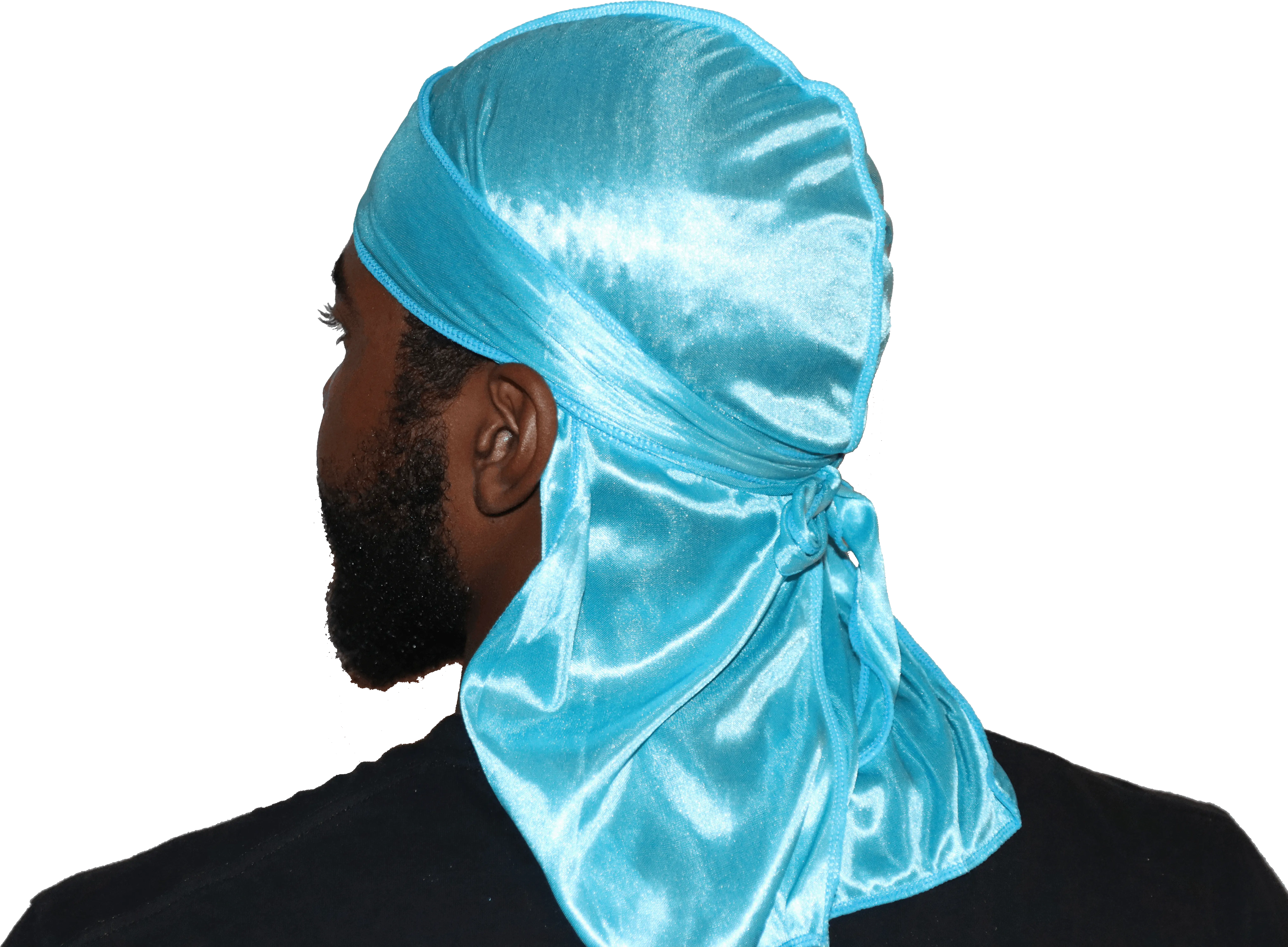  3wp Aqua Blue Silky Du Rag Traditional Png Durag Png