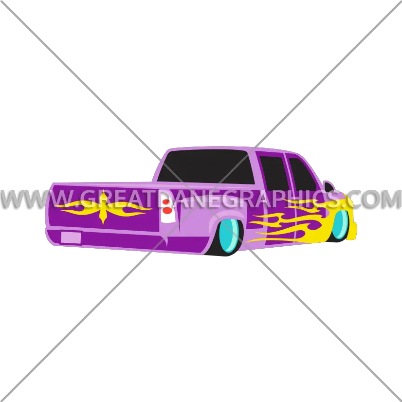  Tribal Lowrider Pickup Truck Production Ready Artwork For Illustration Png Lowrider Png