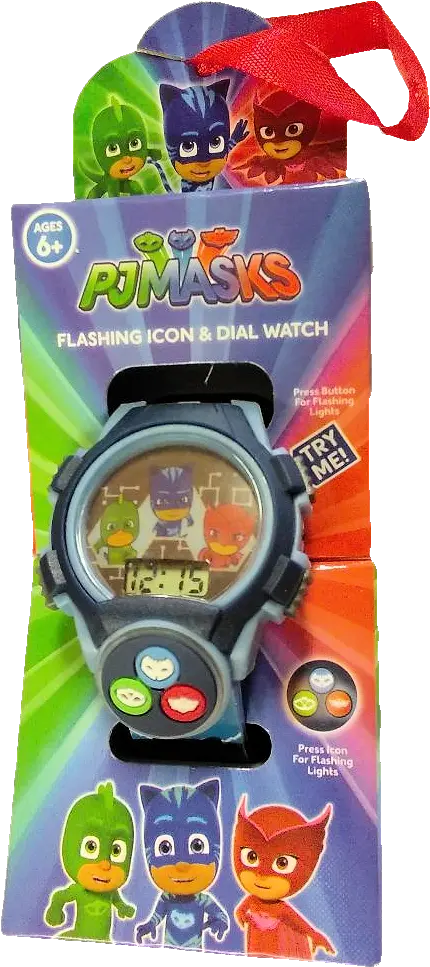  Pj Masks Flashing Icon And Dial Watch Pj Mask Watch Png Walmart Icon Png