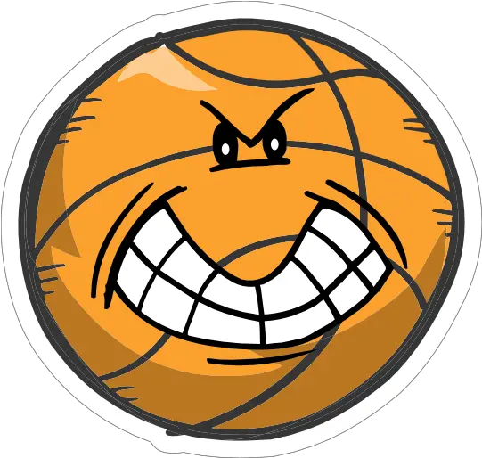  Angry Emoji Basketball Sticker Basketball Hoop Png Angry Emoji Transparent