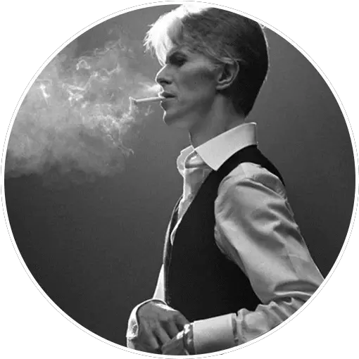  David Bowieu201d Stickers Set For Telegram Thin White Duke Smoking Png David Bowie Transparent