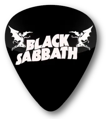  Black Sabbath Logo Standard Guitar Pick Fictional Character Png Black Sabbath Logo Png