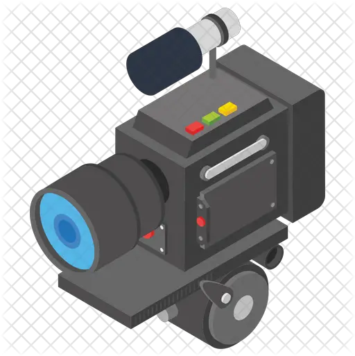  Movie Camera Icon Of Isometric Style Video Camera Png Movie Camera Png