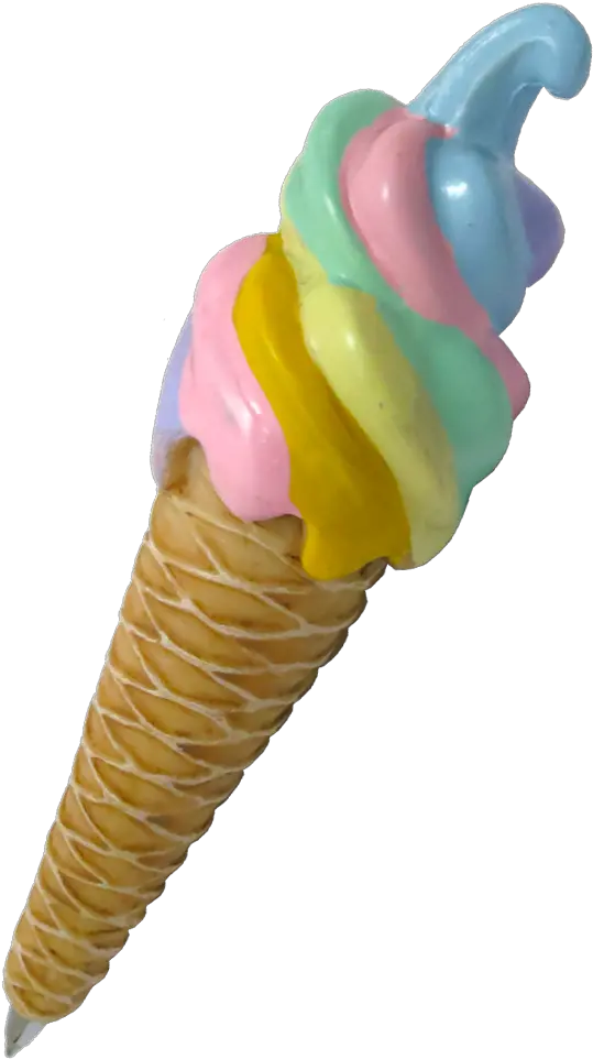  Download Pen Rainbow Icecream Rainbow Ice Cream Cone Png Ice Cream Icecream Png