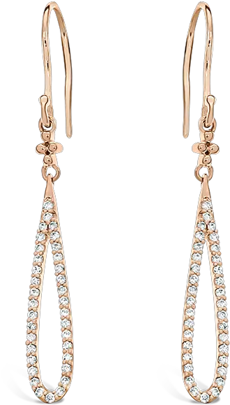  Rose Gold Drop Earrings Australian Diamond Company Earrings Png Gold Earring Png